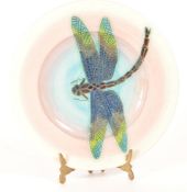 DENNIS CHINA WORKS - 1998 DRAGONFLY CERAMIC PLATE