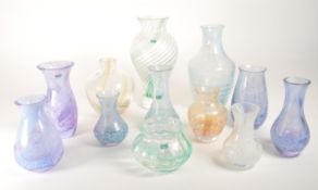 CAITHNESS - COLLECTION OF LATE 20TH CENTURY STUDIO GLASS VASES