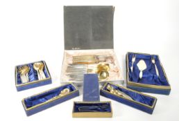 COLLECTION OF GERMAN MITCHELIN GOLD/SILVER CUTLERY SERVICE