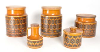 COLLECTION OF VINTAGE HORNSEA HEIRLOOM CANNISTERS