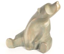 20TH CENTURY ALEXSANDER DANEL BEAR SCULPTURE