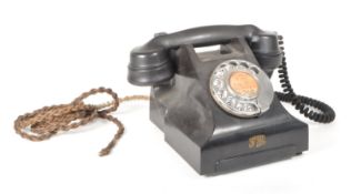 SIEMENS BROTHERS LONDON 1930S BAKELITE ROTARY TELEPHONE