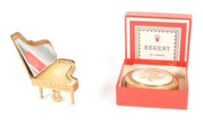 TWO VINTAGE MID CENTURY BEAUTY COMPACT CASES