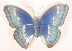 BESWICK - MID CENTURY PORCELAIN PURPLE EMPEROR BUTTERFLY PLAQUE