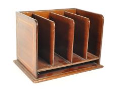 EDWARDIAN MAHOGANY LETTER RACK / DESK TIDY