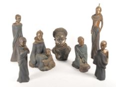 STACY BAYNE KENYAN MAASAI TRIBE FIGURINES