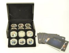 THE BRADFORD EXCHANGE - ROYAL WEDDING SILVER FINISH PROOF COIN PACK