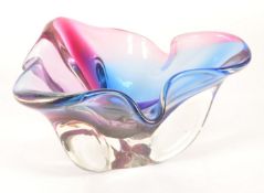 MID CENTURY CHRIBSKA CZECHOSLOVAKIAN GLASS BOWL