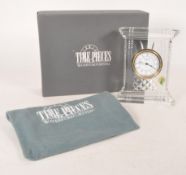 WATERFORD CRYSTAL - 1995 BOXED TIME PIECE ATRIUM MANTEL CLOCK