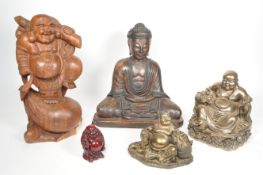 COLLECTION OF ASSORTED BUDDHA STATUES