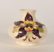 MOORCROFT - MID CENTURY VINTAGE POTTERY SQUAT BUD VASE