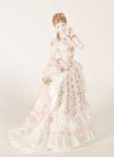 ROYAL WORCESTER - 1996 THE JEWEL IN THE CROWN FINE BONE CHINA FIGURE