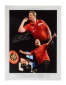 DARTS - ERIC BRISTOW THE CRAFTY COCKNEY AUTOGRAPHED PHOTO PRINT