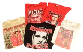 MANCHESTER UNITED - COLLECTION OF VINTAGE 2000S RETRO NOVELTY MAN UTD FOOTBALL FAN TSHIRTS