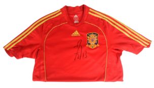 SPAIN NATIONAL FOOTBALL TEAM - 2008-09 SEASON HOME SHIRT SIGNED BY ANDRES PALOP