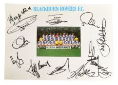 BLACKBURN ROVERS F.C - 1996 - 97 SIGNED PHOTO CARD