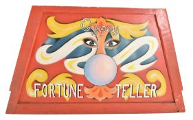 1970S GYPSY FORTUNE TELLER HAND PAINTED FAIRGROUND FUNFAIR SIGN