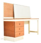 UNIFLEX FURNITURE - MID CENTURY TEAK & PLYWOOD DRESSING TABLE CHEST