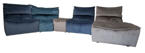 CALIA ITALIA - HIP-HOP - HIGH-END DESIGNER FIVE PART MODULAR SOFA