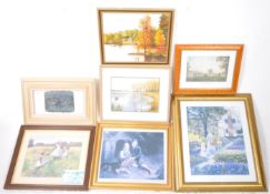 COLLECTION OF 20TH CENTURY ASSORTED FRAMED PRINTS AND PAINTINGS