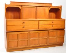 NATHAN - VINTAGE MID CENTURY TEAK SQUARES SIDEBOARD