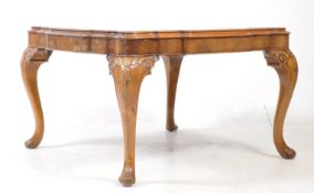 QUEEN ANNE REVIVAL VINTAGE 20TH CENTURY WALNUT COFFEE TABLE