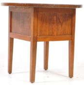EARLY 20TH CENTURY OAK SEWING BOX / TABLE