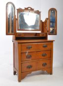 EDWARDIAN ARTS & CRAFTS DRESSING CHEST OF DRAWERS