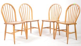 LUCIAN ERCOLANI FOR ERCOL - SET OF FOUR HOOP BACK DINING CHAIRS