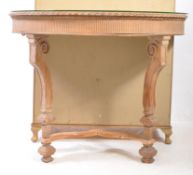 EARLY 20TH CENTURY DEMI LUNE HALL / CONSOLE TABLE
