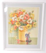 REX F HOPES - 20TH CENTURY STILL LIFE WATERCOLOUR