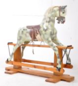 HADDON ROCKERS - MID CENTURY DAPPLE GREY ROCKING HORSE