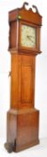 EARLY 19TH CENTURY HENRY WEIGHT OAK LONG CASE CLOCK