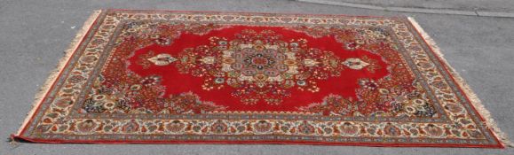 LARGE 20TH CENTURY TURKISH ATLAS HALILARI CARPET