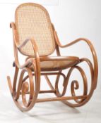 20TH CENTURY THONET STYLE BENTWOOD ROCKING CHAIR
