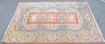 VINTAGE 20TH CENTURY TURKISH MILAS CARPET