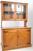 VICTORIAN 19TH CENTURY PINE DRESSER W/ OAK TOP