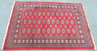 MID CENTURY PERSIAN BOKHARA RUG
