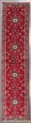 LARGE EARLY 20TH CENTURY CENTRAL PERSIAN KASHAN RUNNER CARPET RUG