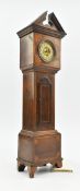 MAHOGANY CASED & INLAID APPRENTICE MINIATURE LONGCASE CLOCK