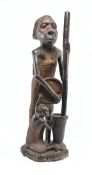 AFRICAN TRIBAL MAKONDE WOODEN SCULPTURE BY THOMAS MTUNDU