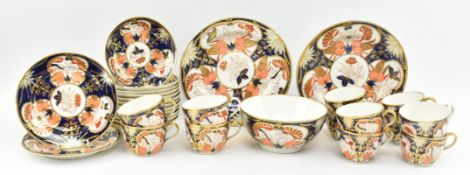 COALPORT - EARLY 19TH CENTURY REGENCY PORCELAIN PART TEA SERVICE IN IMARI DESIGN