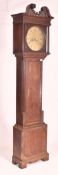 19TH CENTURY GEORGE III OAK-CASED GRANDFATHER CLOCK BY SKERRATT AFTBURY