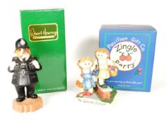 TWO LATE 20TH CENTURY BOXED RESIN FIGURES