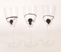 NUUTAJARVI MANNER - LATE 20TH CENTURY FINNISH WINE GLASSES