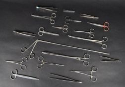 COLLECTION OF 20TH CENTURY STAINLESS STEEL SURGICAL / MEDICAL EQUIPMENT