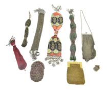 COLLECTION OF NINE 19TH/20TH CENTURY MISER'S PURSES