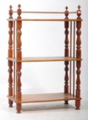 EARLY 20TH CENTURY WALNUT WHATNOT SHELF