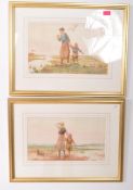 A POISSON 19TH CENTURY RETURN OF THE FISHERMAN, SIGNED