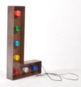 MID CENTURY INDUSTRIAL FAIRGROUND L SHAPE LIGHT